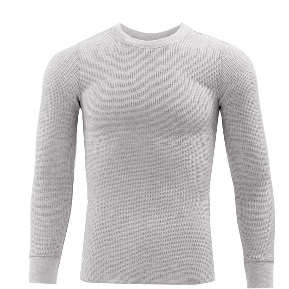 Fruit of the Loom Men's Thermal Waffle Crew Top - Picture 1 of 7